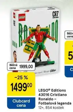 Tesco LEGO Editions 43016 Cristiano Ronaldo - Fotbalová legenda 12+, 854 kostek nabídka