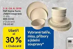 Tesco F&F Home Turin Jídelní souprava, 12 dílů nabídka