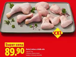 Lidl Kuřecí stehna a křídla mix, cena za 1 kg, chlazená nabídka