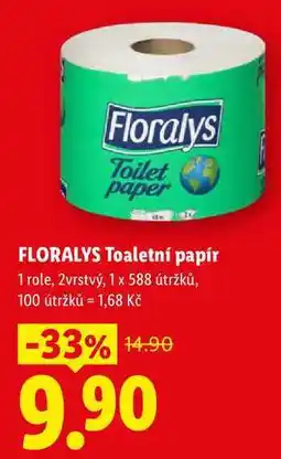 Lidl FLORALYS Toaletní papír, 1 role, 2vrstvý nabídka