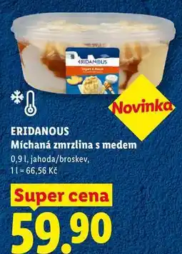 Lidl ERIDANOUS Míchaná zmrzlina s medem, 0,91 nabídka