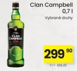 Kubík potraviny Clan Campbell nabídka