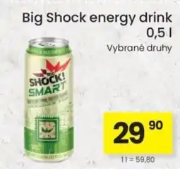 Kubík potraviny Big Shock energy drink nabídka