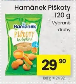 Kubík potraviny Hamánek Piškoty nabídka
