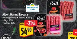Albert Albert Masová klobása nabídka