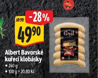Albert Albert Bavorské kuřecí klobásky nabídka