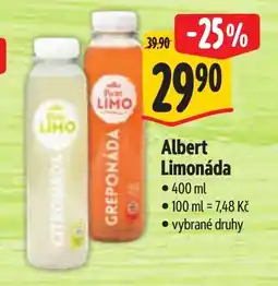 Albert Albert Limonáda nabídka