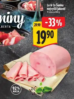 Albert Le & Co Šunka nejvyšší jakosti nabídka
