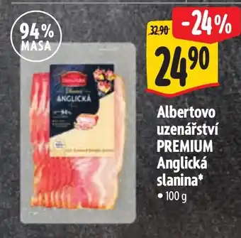 Albert Albertovo uzenářství Premium Anglická slanina nabídka