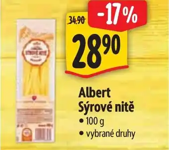 Albert Albert Sýrové nitě nabídka