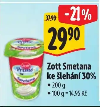 Albert Zott Smetana ke šlehání 30% nabídka