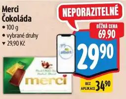 Albert Merci Čokoláda nabídka
