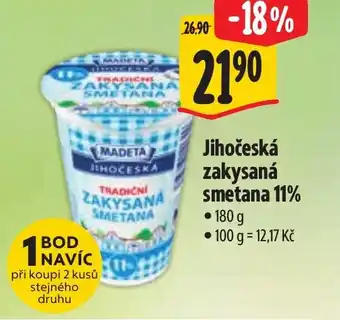 Albert Jihočeská zakysaná smetana 11% nabídka