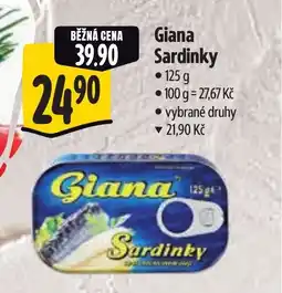 Albert Giana Sardinky nabídka