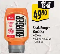 Albert Spak Burger Omáčka nabídka