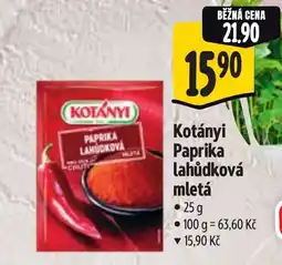 Albert Kotányi Paprika lahůdková mletá nabídka