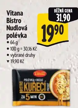Albert Vitana Bistro Nudlová polévka nabídka