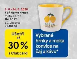 Tesco F&F Home Hrnek motiv citrón nabídka