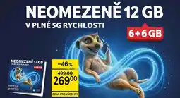 Tesco NEOMEZENĚ 12 GB V PLNÉ 5G RYCHLOSTI NEOMEZENĚ 12 GB nabídka