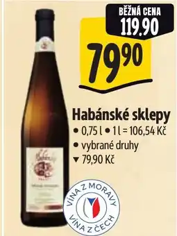 Albert Habánské sklepy nabídka