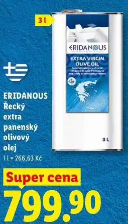 Lidl ERIDANOUS Řecký extra panenský olivový olej, 11 nabídka