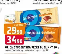 Trefa STUDENTSKÁ PEČEŤ BUBLINKY nabídka