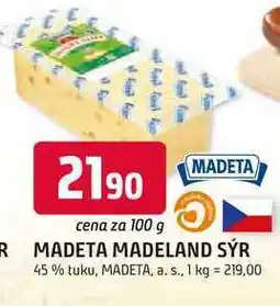 Trefa MADETA MADELAND SÝR 45% tuku nabídka