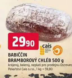 Trefa BRAMBOROVÝ CHLÉB 500 g krájený, balený nabídka