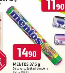 Trefa MENTOS 37,5 g Discovery, žvýkací bonbóny nabídka