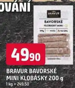 Trefa BRAVUR BAVORSKÉ MINI KLOBÁSKY 200 g 1 nabídka