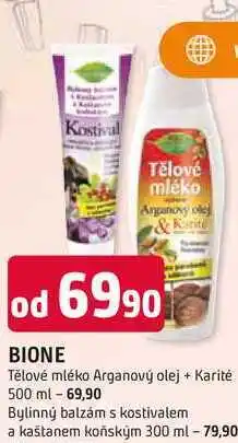 Trefa BIONE Tělové mléko Arganový olej + Karité 500 ml nabídka