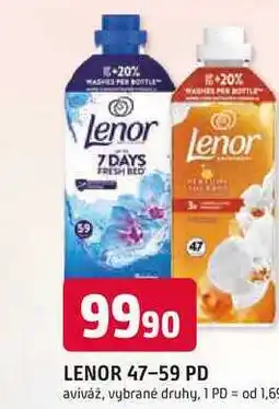Trefa LENOR 47-59 PD aviváž, vybrané druhy nabídka
