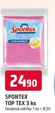 Trefa Spontex Top tex víceúčelová houbová utěrka 3 ks nabídka