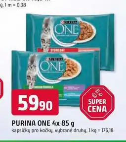 Trefa PURINA ONE 4x 85 g kapsičky pro kočky nabídka