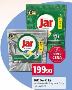 Trefa JAR 34-41 ks kapsle na nádobí, vybrané druhy nabídka