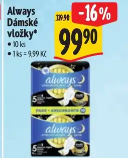 Albert Always Dámské vložky nabídka