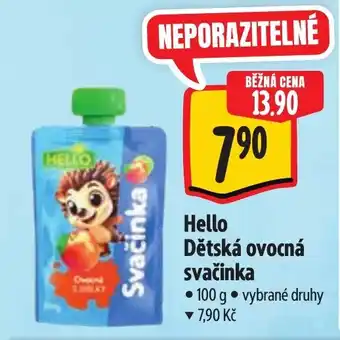Albert Hello Dětská ovocná svačinka nabídka