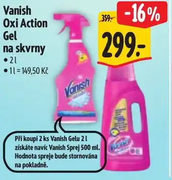 Albert Vanish Oxi Action Gel na skvrny nabídka