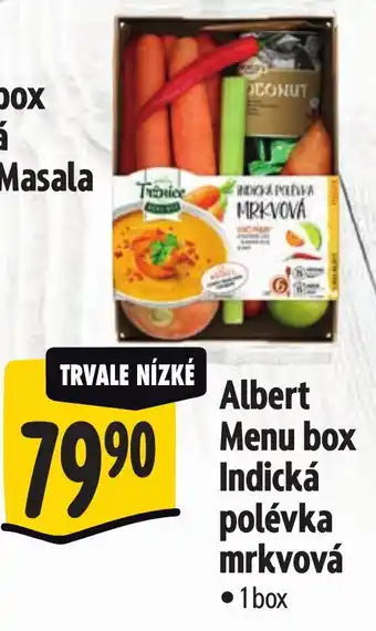 Albert Albert Menu box Indická polévka mrkvová nabídka
