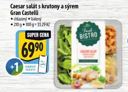 Albert Caesar salát s krutony a sýrem Gran Castelli nabídka