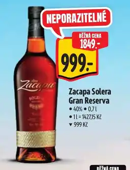 Albert Zacapa Solera Gran Reserva nabídka