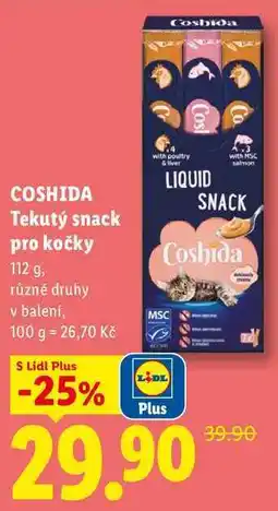 Lidl COSHIDA Tekutý snack pro kočky nabídka