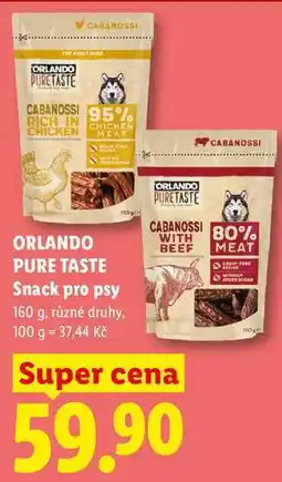 Lidl ORLANDO PURE TASTE Snack pro psy nabídka