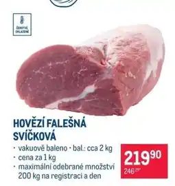 Makro Hovězí falešná svíčková nabídka