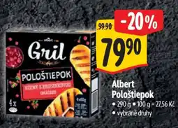 Albert Albert Pološtiepok nabídka