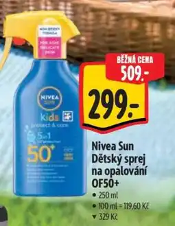 Albert Nivea Sun Dětský sprej na opalování OF50+ nabídka