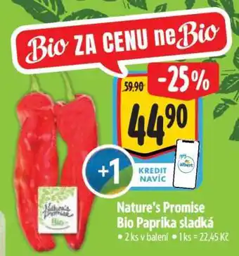 Albert Nature’s Promise Bio Paprika sladká nabídka