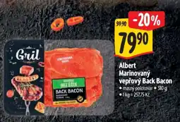 Albert Albert Marinovaný vepřový Back Bacon nabídka