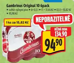 Albert Gambrinus Originál 10 6pack nabídka