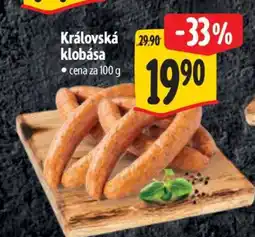 Albert Královská klobása nabídka